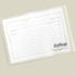 Floral Foil Border Recipe Cards: Set of 50, 4x6 inches (Gold Foil/White)
