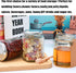 Woaiwo-q 10 oz 20 Pack Honey Jars with Dipper, Hexagon Glass Jars with Black Lids, Wooden Honey Sticks for Baby Shower