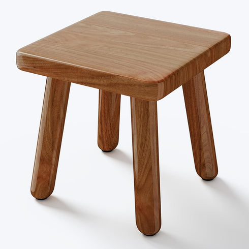 9 Inch Small Wooden Step Stool, multi-functional footstool, shoe changing stool, indoor