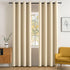 MIULEE Blackout Curtains for Bedroom Living Room, Thermal Insulated Room Darkening Grommet Top Drapery Set of 2
