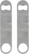 Heavy Duty Stainless Steel Flat Bottle Opener - 2 Pack Beer Bottle Openers for Kitchen, Bar, or Restaurant