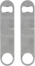 Heavy Duty Stainless Steel Flat Bottle Opener - 2 Pack Beer Bottle Openers for Kitchen, Bar, or Restaurant