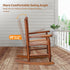 JOYMOR Outdoor Wooden Rocking Chair for Kids with High Backrest, Toddler Rocker Weather, Patio Rocker Chair Suitable