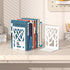 2-Piece, VFINE Withe Bookend Tree Design Bookends for Shelves, Metal Book Ends for Desk, Decoration Stylish Bookshelf