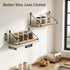 Set 2 Afuly Floating Wall Shelves Rustic Wall Mounted Hanging Shelf Farmhouse Wall Bookshelf for Bathroom Kitchen