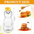 36 Transparent(350 Ml/ 12 oz) Thenshop Pcs Honey Bear Bottle,Plastic Honey Squeeze Bottle,Honeybear Squeeze Jars,Cute