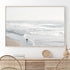 Neutral Landscape Painting, Coastal Ocean Wall Art, Beach Scene Artwork, Farmhouse Landscape Pictures Unframed
