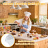 4PCS 250 350ml Palksky Silicone Cups for Melting Chocolate, Silicone Measuring Cups with & Capacity, Reusable Baking