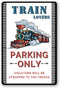 tosles Train Sign Railroad Crossing Metal Signs Train Wall Decor For Boys Room