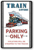 tosles Train Sign Railroad Crossing Metal Signs Train Wall Decor For Boys Room