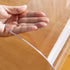 OstepDecor Clear Desk Mat 16 x 32 Inch, 1.5mm Thick Waterproof Plastic Desk Protector for Writing Desk and Dresser