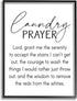 Stupell Industries Laundry Prayer | Faith Based Sentiment Home Cleaning Parody | 11 x 14 Black Framed Wall Art