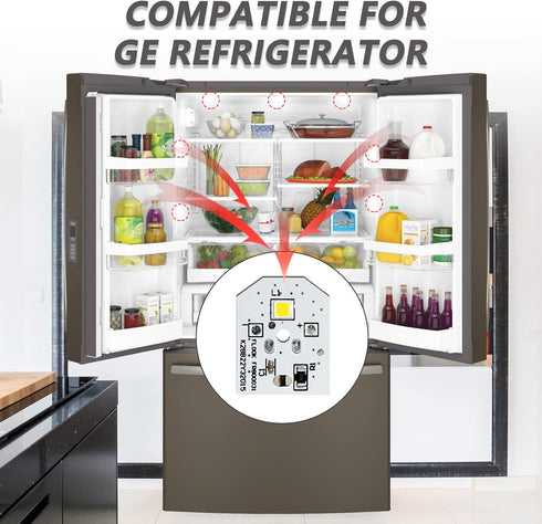 WR55X11132 refrigerator led light WR55X25754 refrigerator led light Compatible for GE Refrigerator LED Light Replacement WR55X30602 WR55X26486 PS4704284 EAP12172918 AP6261806 3033142