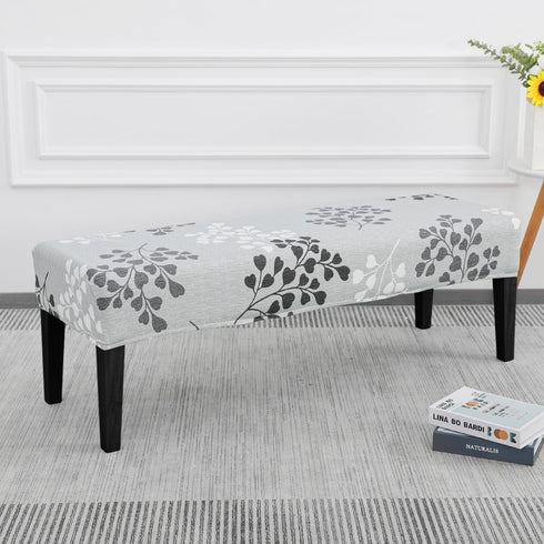 SPRINGRICO Stretch Dining Bench Cover, Removable Bench Slipcover Washable Bench Seat Protector Rectangle Bench Cover