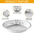 The Baker Celebrations Aluminum Foil Baking Pie Pans - 8 inch (Pack of 25)