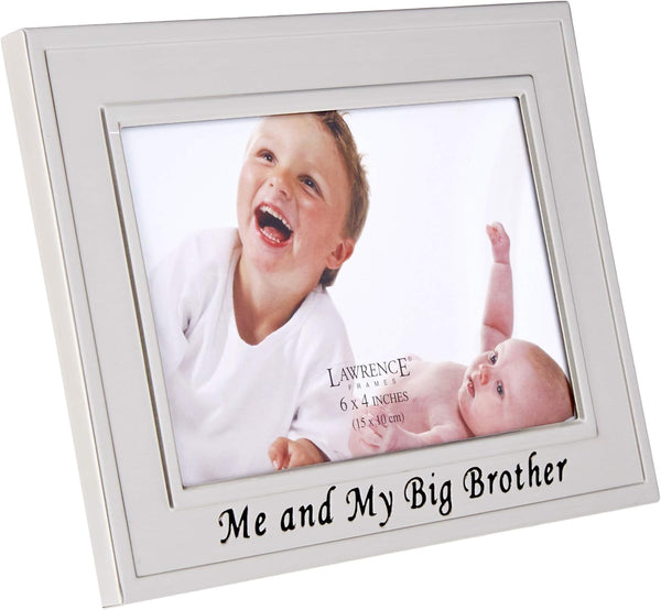 Lawrence Frames Big Brother Silver Plated Picture Frame, 6x4, Me And My Big Brother Design