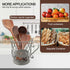 Coffee Pods Storage Basket - Silver Holder for 35 K Cup Organizer, Coffee Basket Decor for Coffee Bar Countertop