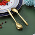 Gold Demitasse Espresso Spoons, 5.5'' Mini Coffee Spoons, Set of 6, Dishwasher Safe