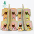 4 Sets No Mortise Bed Rail Fittings, Wooden Bed Frame Connectors Metal Bed Rail Fasteners
