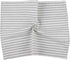 Plain Striped Cotton Linen Blended Dinner Cloth Napkins, Set of 12, 40 x 30 cm, Grey for Events & Home