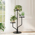 Bamworld 3 Tier Plant Stand Indoor Outdoor Metal Plant Shelf for Multiple