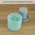 2 Pack Ice Cube Mold Cylinder Ice Trays, Portable Silicone Ice Bucket, Easy-Release Press-Type Ice Cup (Blue)