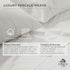 Linen Home 100% Cotton Percale Pillowcases, King Size, White, 2 Pieces, 20 inches X 40 inches