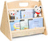 AZSKY Double-Sided Toddler Bookshelf for Kids, Montessori Bookshelf to Display Books, Sling