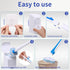 Disposable Toilet Brush with 40PCS Refills, Wall Mounted Compact Bathroom Cleaning System