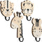 Qunclay 4 Pcs Safari Animal Wall Hooks for Kids, Wooden Jungle Baby