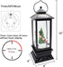 12" Christmas Musical Snow Globe Lantern by Eldnacele - USB Battery Operated with Santa Claus