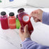 8 oz Lids,6 PACK BIGIVACA Glass Juice Bottles with Bottles for Juicing,Square Drinking Jars Glass