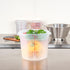 Met Lux 6 Quart Food Storage Container, Translucent Dishwashable Container with Red Volume Markers, Lids Sold Separately