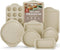 BAKKENMASTER Deluxe 8-Piece Carbon Steel Bakeware Set - Nonstick White Marble Coating,