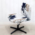 LiveGo Armless Chair Slipcover, Knitted Jacquard Modern Cover for Wide Seat Computer Task Chair