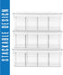 Utopia Home 2 Pack Tea Bag Organizer, Stackable Storage Organizer with Lid for Kitchen Organizers and Storage