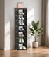 8 Closet Narrow Shoe Rack Tier, Slim Vertical Shoe Organizer for Small Spaces, Stackable Shoe Storage Shelf with Metal