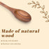 HANSGO 2PCS Wooden Cooking Spoons, Large Wooden Kitchen Utensils for Cooking, Serving, Mixing