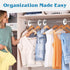 Set of 30 Blank White Closet Dividers for Hanging Clothes – Clothing Rack Dividers for Organization
