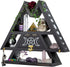 Pracaniz Crystal Shelf with Flap Drawer & Hooks for Wall & Desktop, Moon Holder as Witchy Room Decor