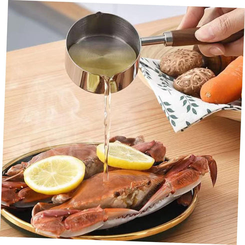 Small Pot with Pour Spout, Chocolate Melting Pot, Mini Frying Pan, Stainless Steel Small Steamer