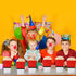 12Pcs Cartoon Animation Party Supplies, Birthday Party Decorations, Cartoon Animation Popcorn Box