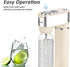 LAZMOQUSA 2 Bottles(1L 0.5L) 60L CO2 Sparkling Water Maker for Home, Soda Streaming Maker with BPA free + Carbonated