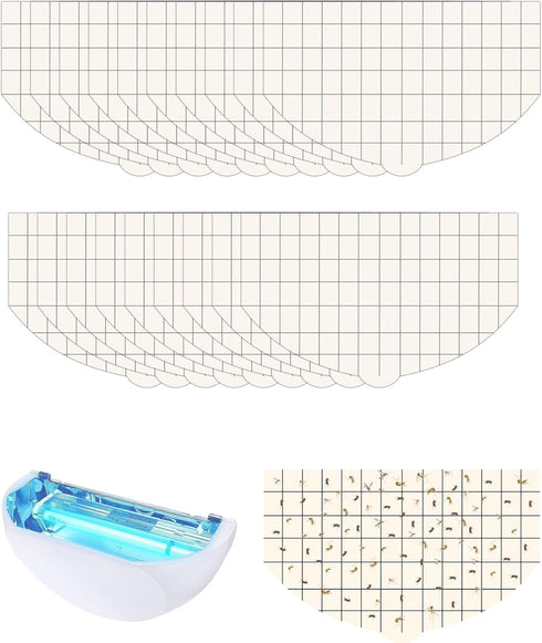 20 Pack Replacement Sticky Board Compatible with Faicuk FA-FLT07 Wall Sconce Fly