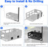 Storage Bin for Traeger Smoker Grill Caddy with Paper Towel Holder and Hooks and Anti-Scratch Pads, Traeger Accessories