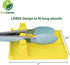 Large Silicone Spoon Rest - Cooking Utensil Holder with Drip Pad Walls, BPA-Free Spatula Rest for Kitchen Countertop
