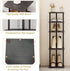 5 5 SORCEDAS Tiers Vertical Shoe Rack Wooden Shoe Storage Organizer for Space Saving Narrow Shoe Shelf Storage Pairs