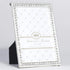 Lawrence Frames 4x6 Sarah Silver Metal Crystal Picture Frame