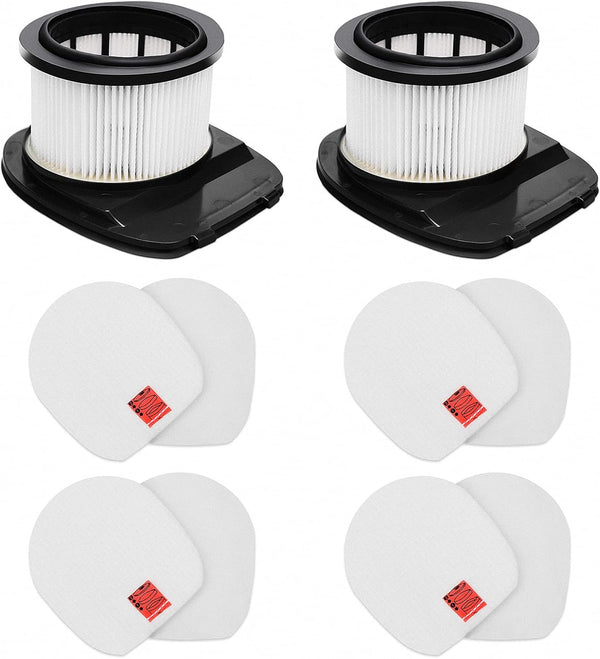 IZ382H IZ377H Filters for Shark Stick Vacuums, 2 Pack HEPA Filter & 4 Pack Foam Kit, Part XHF161H