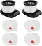 IZ382H IZ377H Filters for Shark Stick Vacuums, 2 Pack HEPA Filter & 4 Pack Foam Kit, Part XHF161H